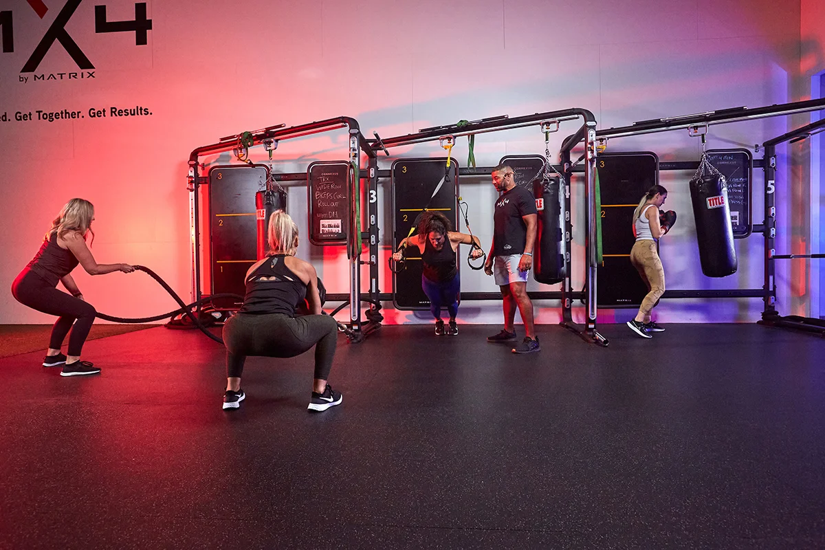 Members training in the Delta Valley MX4 studio