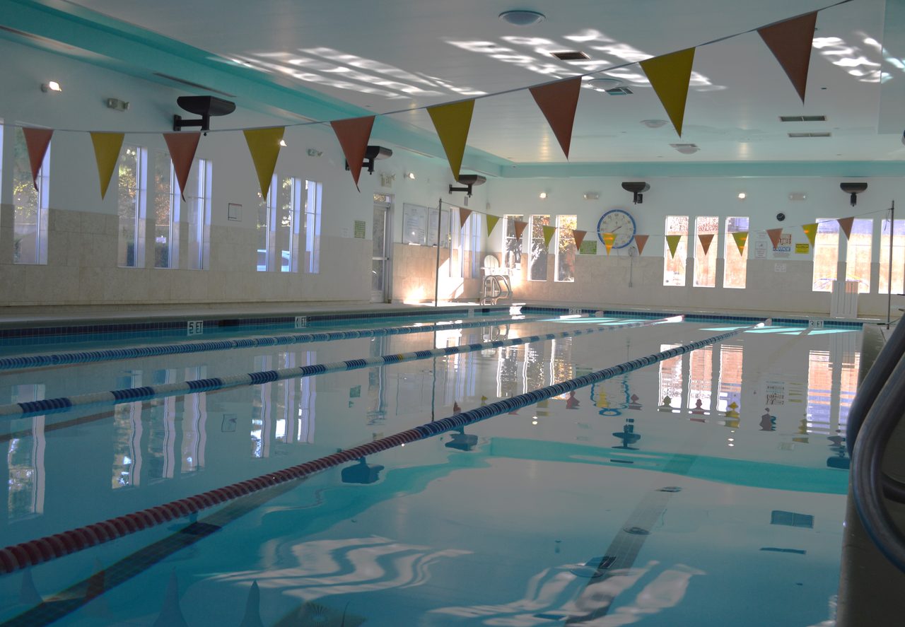 Indoor lap pool at Delta Valley Health Club